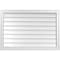 Ekena Millwork Vertical Surface Mount PVC Gable Vnt: Non-Functional, w/2"W x 1-1/2"H, Brickmould Frame, 38"W x 26"H GVPVE38X2602SN - alternate 1